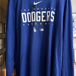 Nike Dodgers Blue Baseball Long Sleeve Tee
